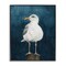 Stupell Industries Perched Coastal Bird Framed Giclee Wall Art Design by Grace Popp